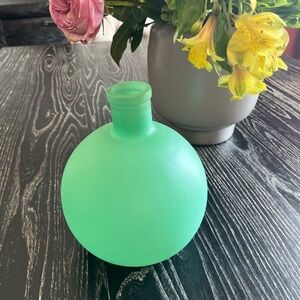 Elegant Green Glass Vase